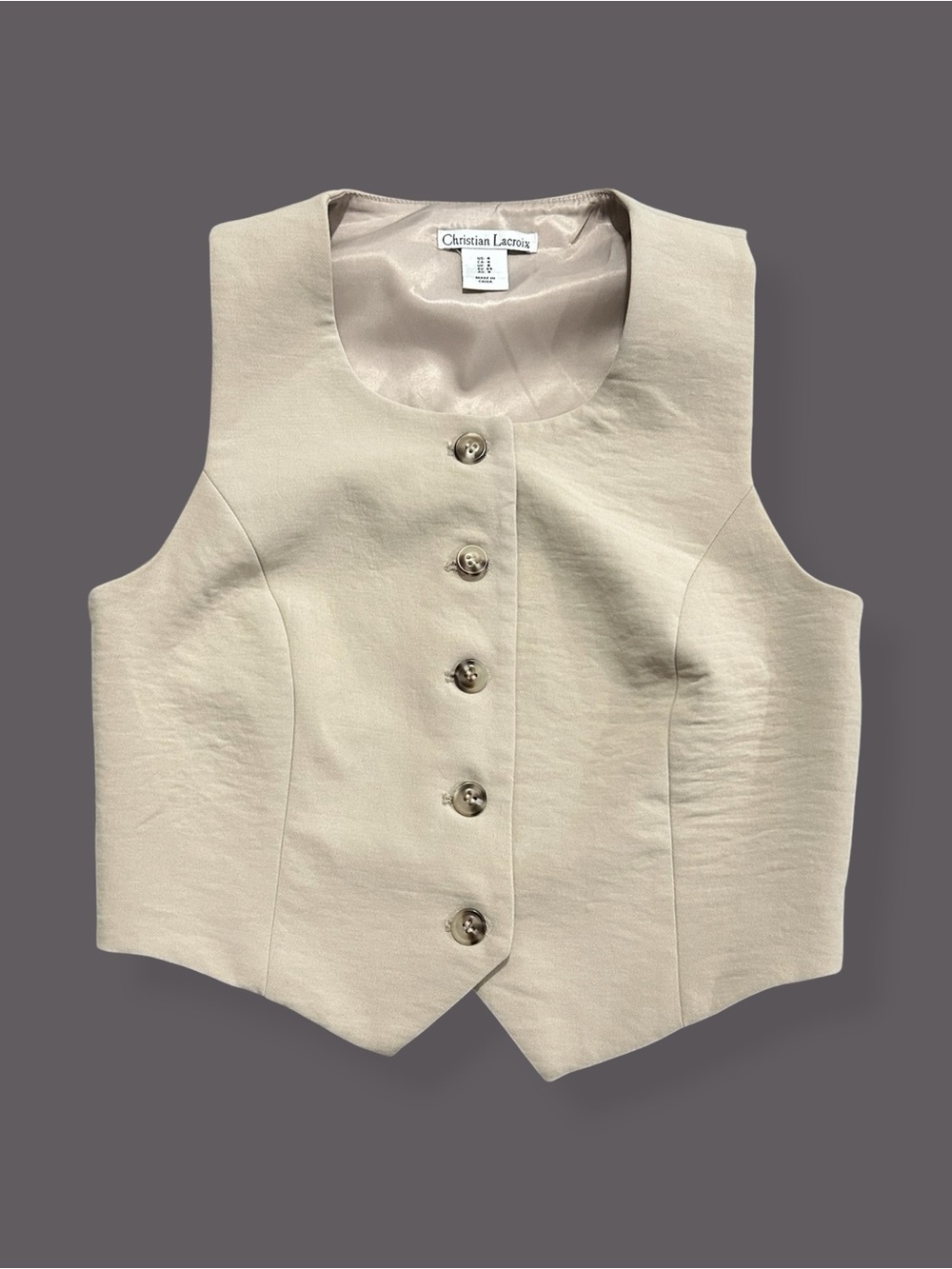 Christian Lacroix sleeveless vest